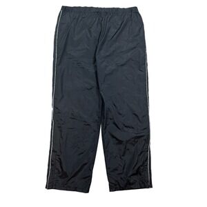 Gap Activewear Pants Mens Large Black Mesh Lined Straight Leg Comfort Drawstring